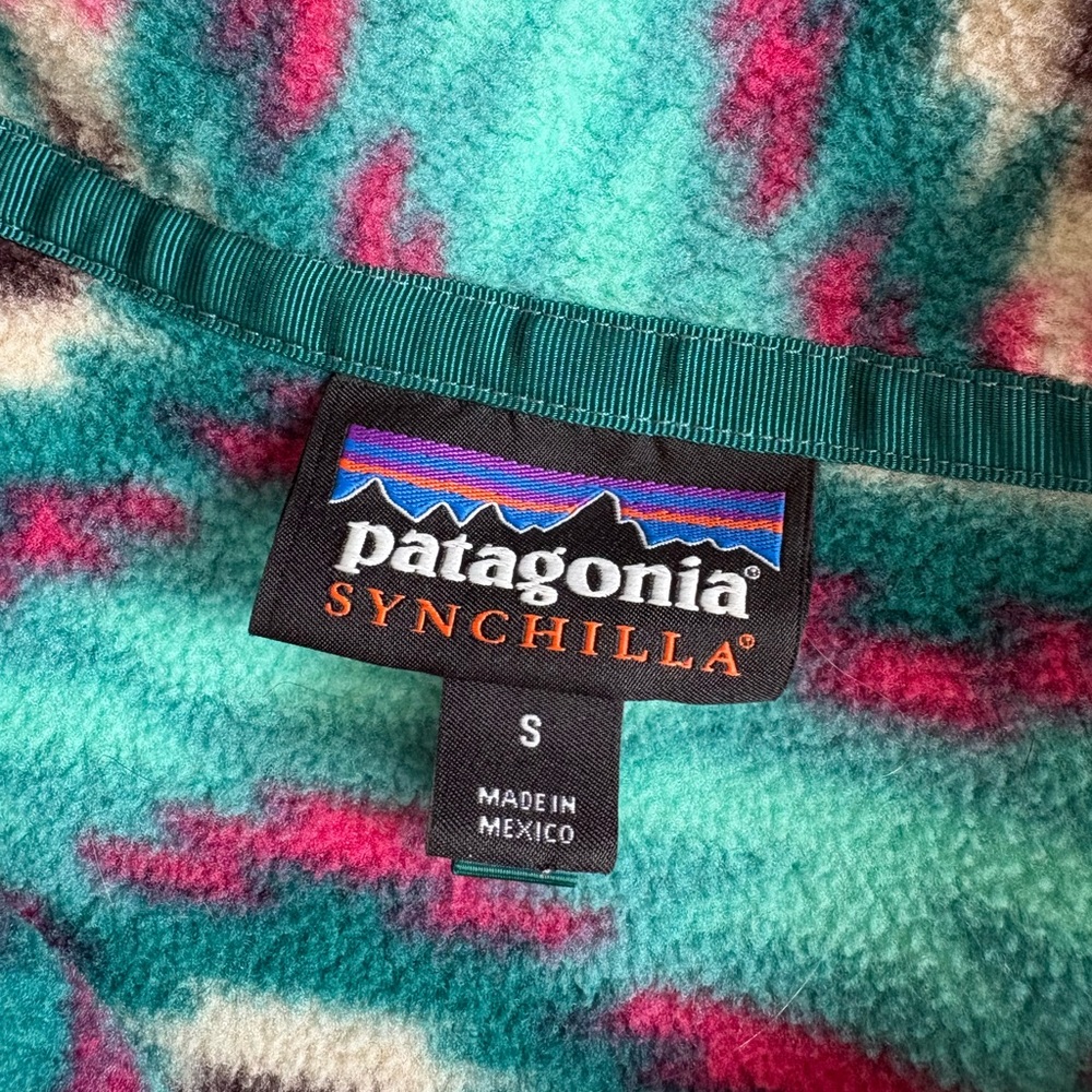 Patagonia Aztec Synchilla Fleece Women’s Size Small - Picture 4 of 6